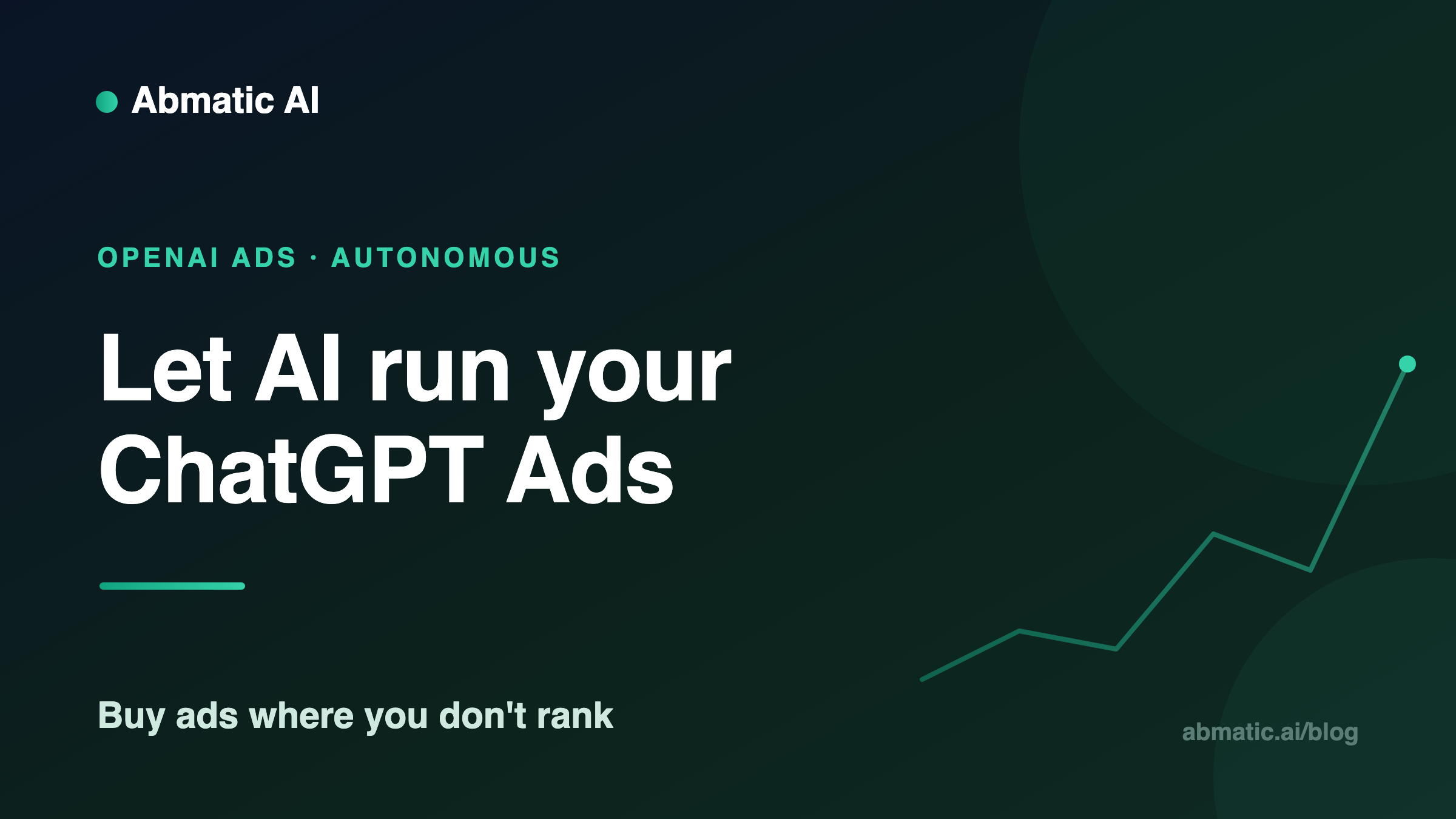 Let AI run your ChatGPT Ads — Abmatic AI blog cover