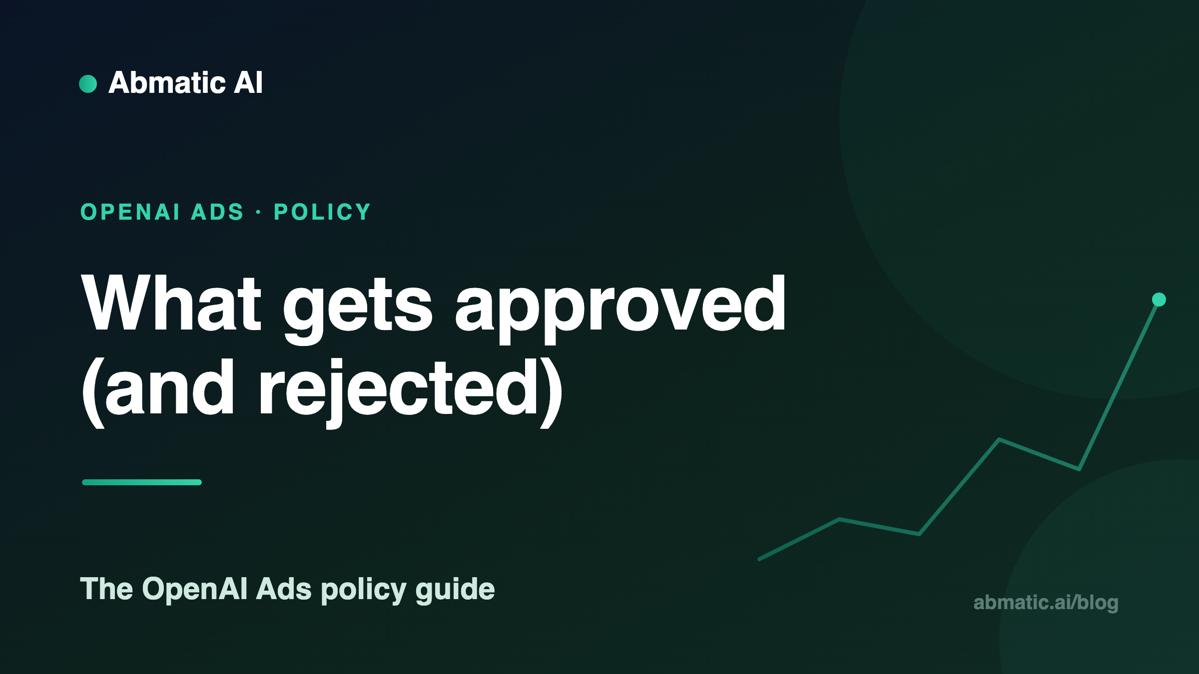 OpenAI Ads policy: what gets approved and rejected in 2026 — Abmatic AI blog cover