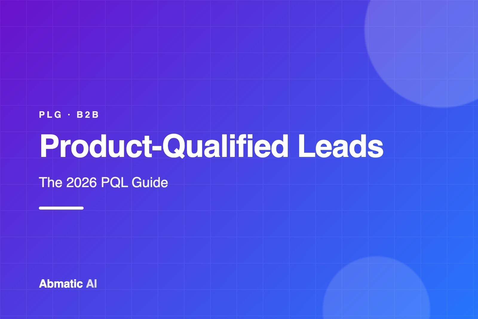 Product-qualified lead funnel showing usage signals turning into sales-ready accounts